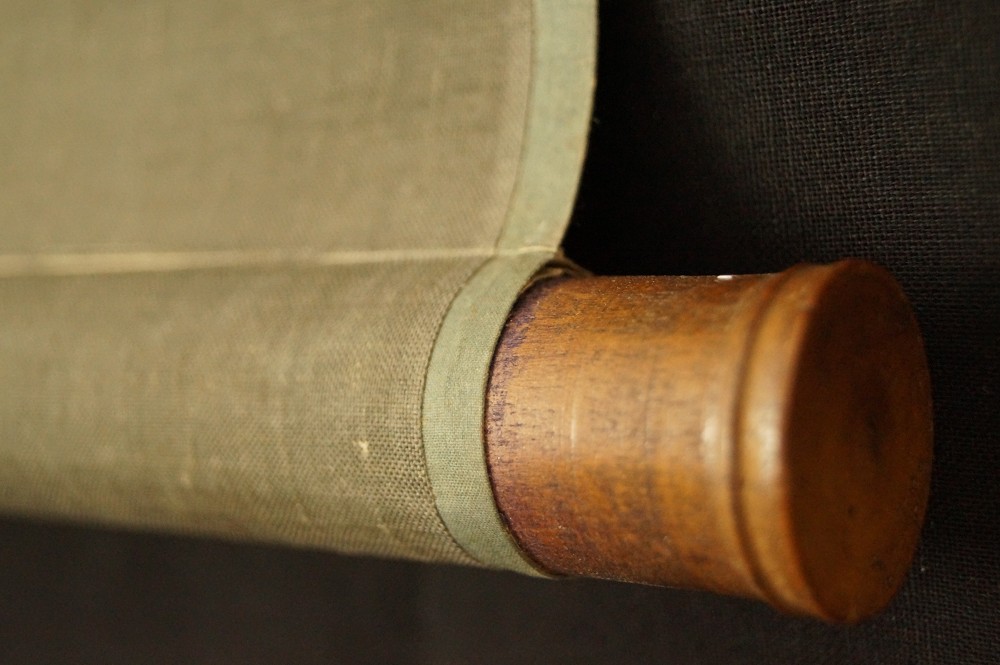 Hoelzerne Rollstab-Achse Rollendetail