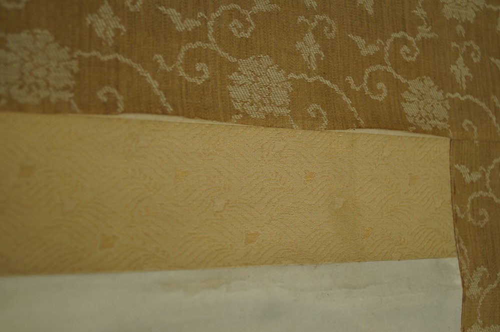 Wilde Gans Rollbild Kakejiku Kakemono Montierungsdetail
