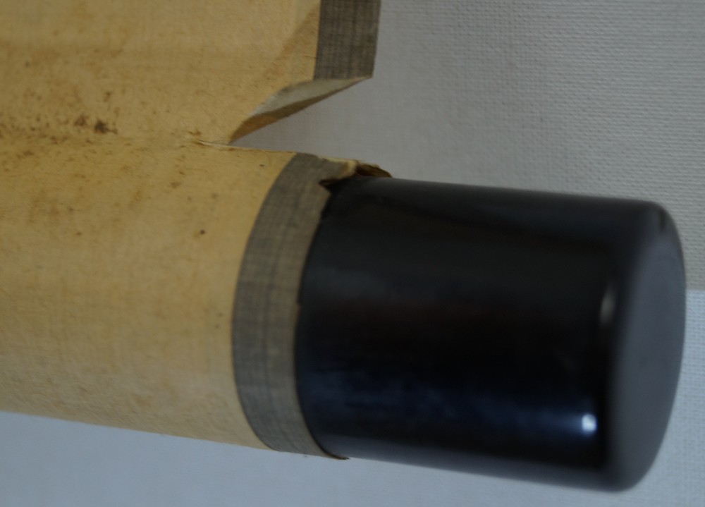 Hanging Scroll Fishing Boat Roller Detail