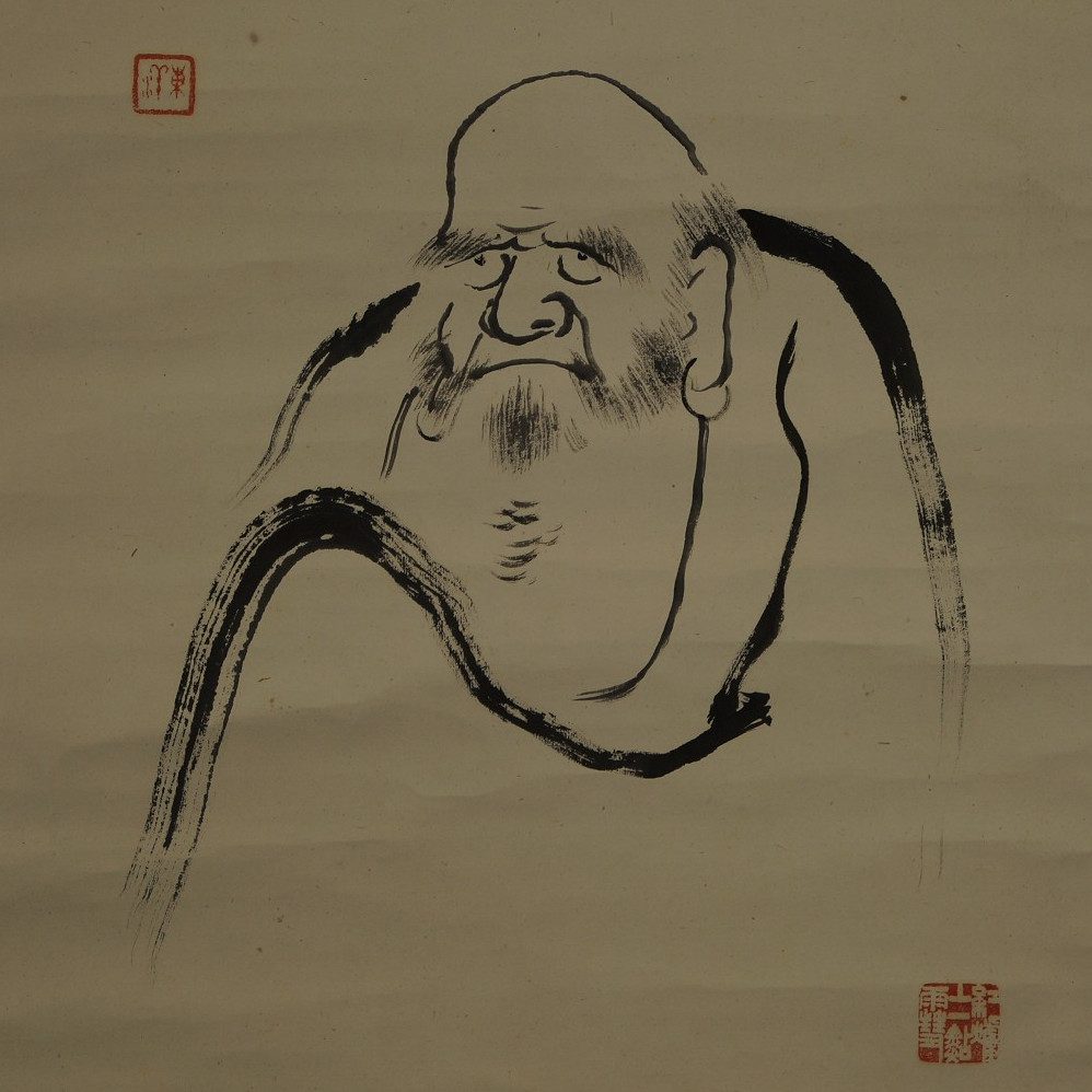 Bodhidharma motif close-up preview