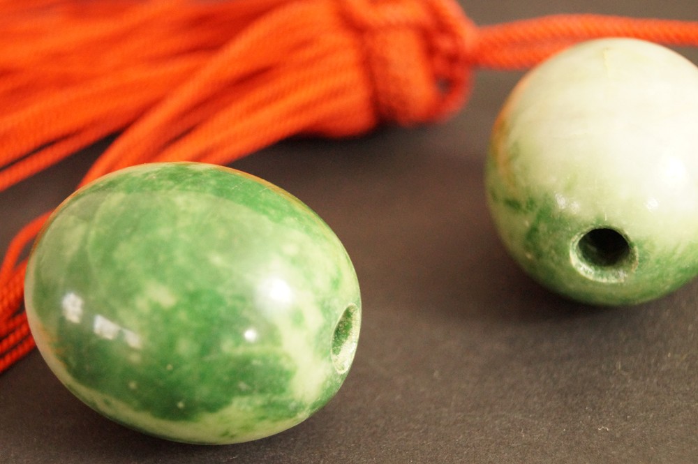 Fuchin Wind Chime Weights Stones Close-Up 1