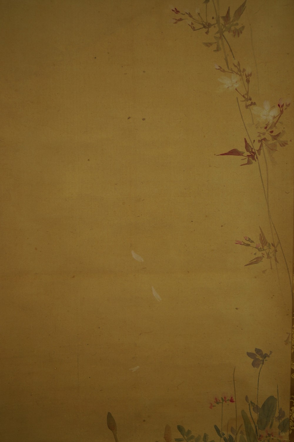 Three Sparrows Flower Motif Close-Up 1