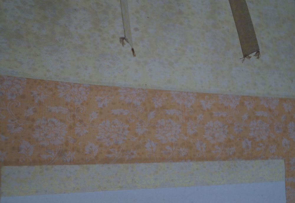 Kleiner Wasserfall Kakemono Montierungsdetail
