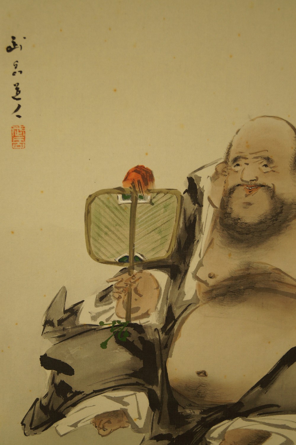Kakemono Hotei Hotei Motif Close-Up 2