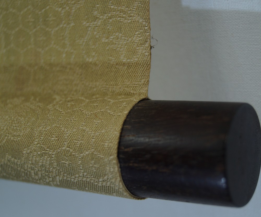Calligraphy The Power of the Emperor Illuminates the World Kakemono Scroll Detail