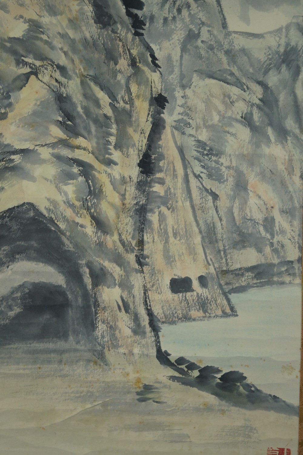 Landschaft Rollbild Felsen-Motiv Nahaufnahme 1