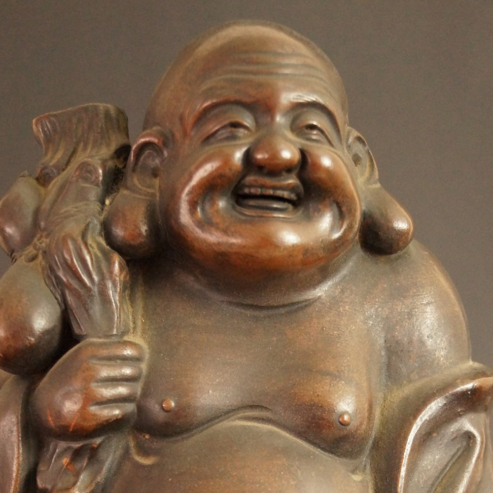 Hotei Bizen-Figur Motiv Nahaufnahme Vorschau