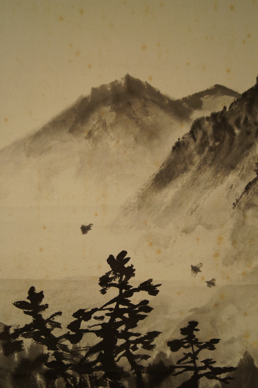 Landschafts Kakemono Landschaft Nahaufnahme 1