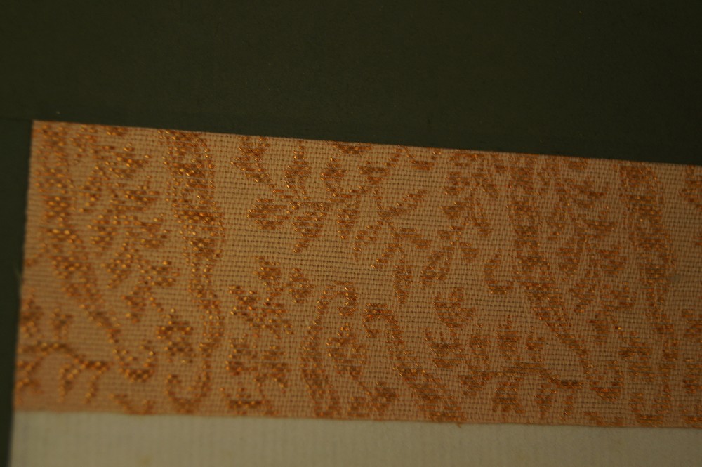 Buddhistische Kalligraphie Kakemono Montierungsdetail 2