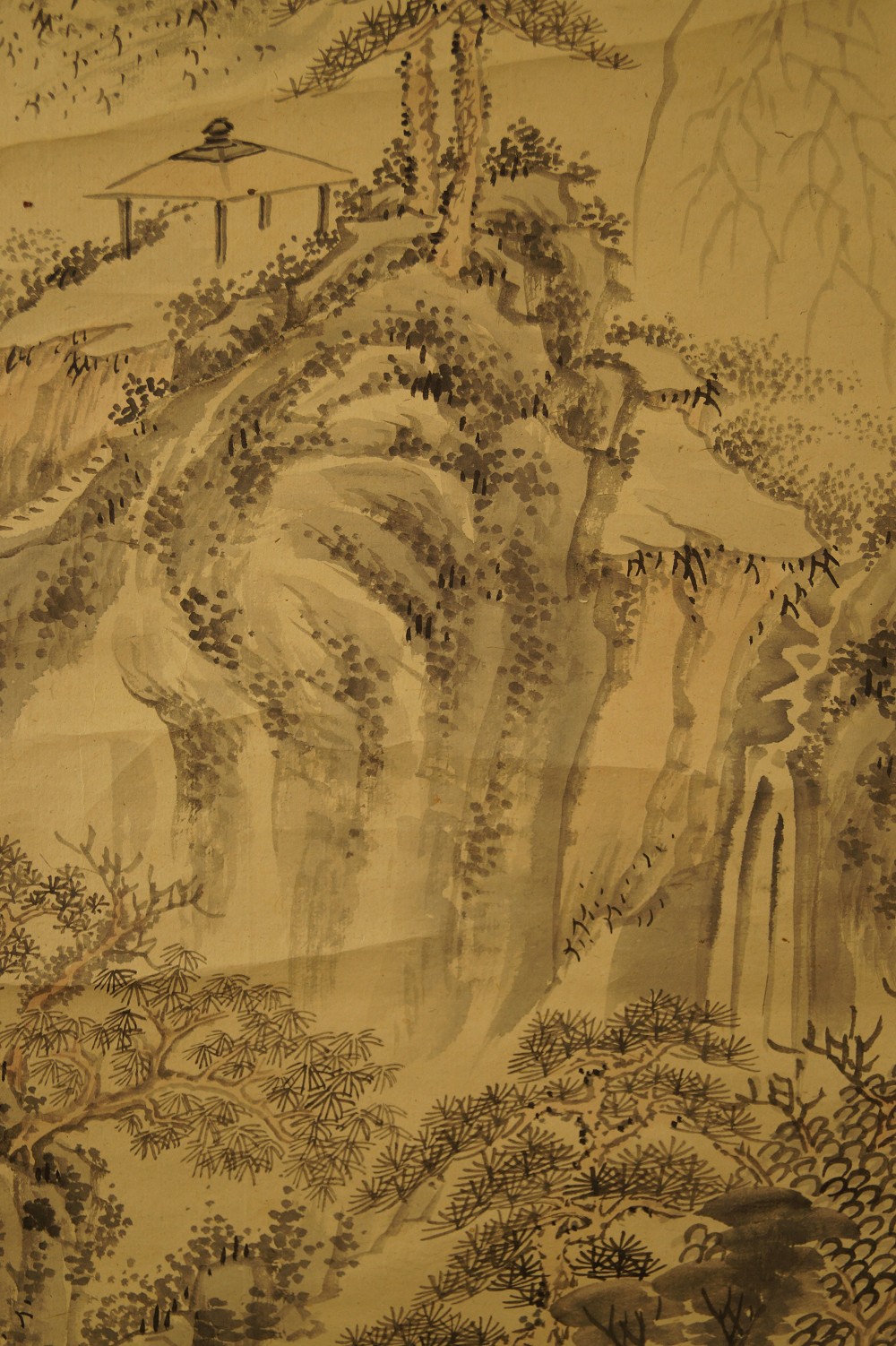 Landschafts Kakemono Berg Motiv Nahaufnahme 2