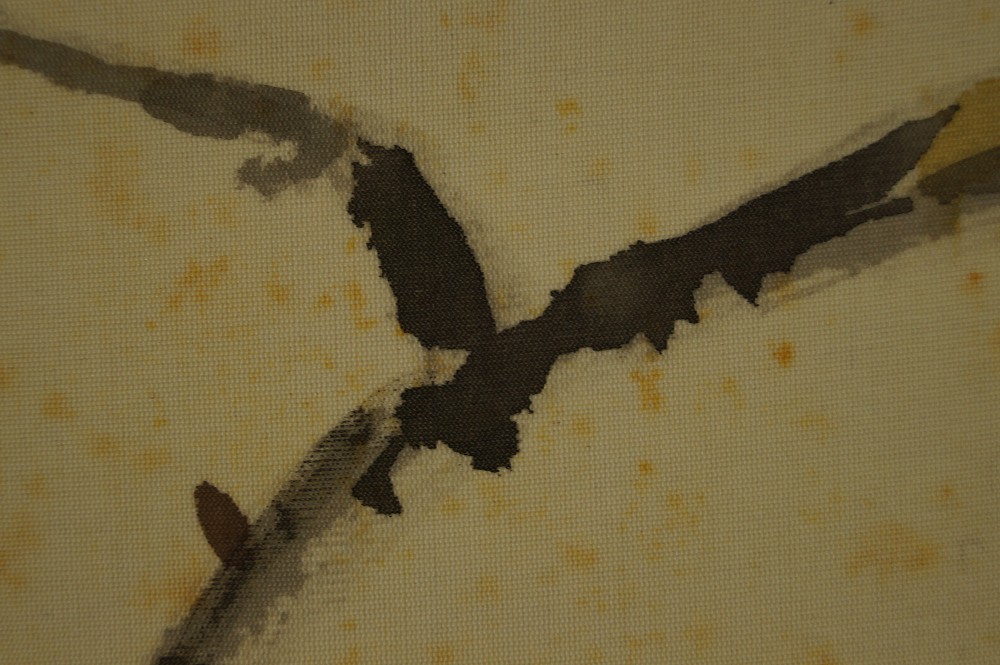 Bird on a Maple Branch by Suma Natsugo Mounting Detail 3