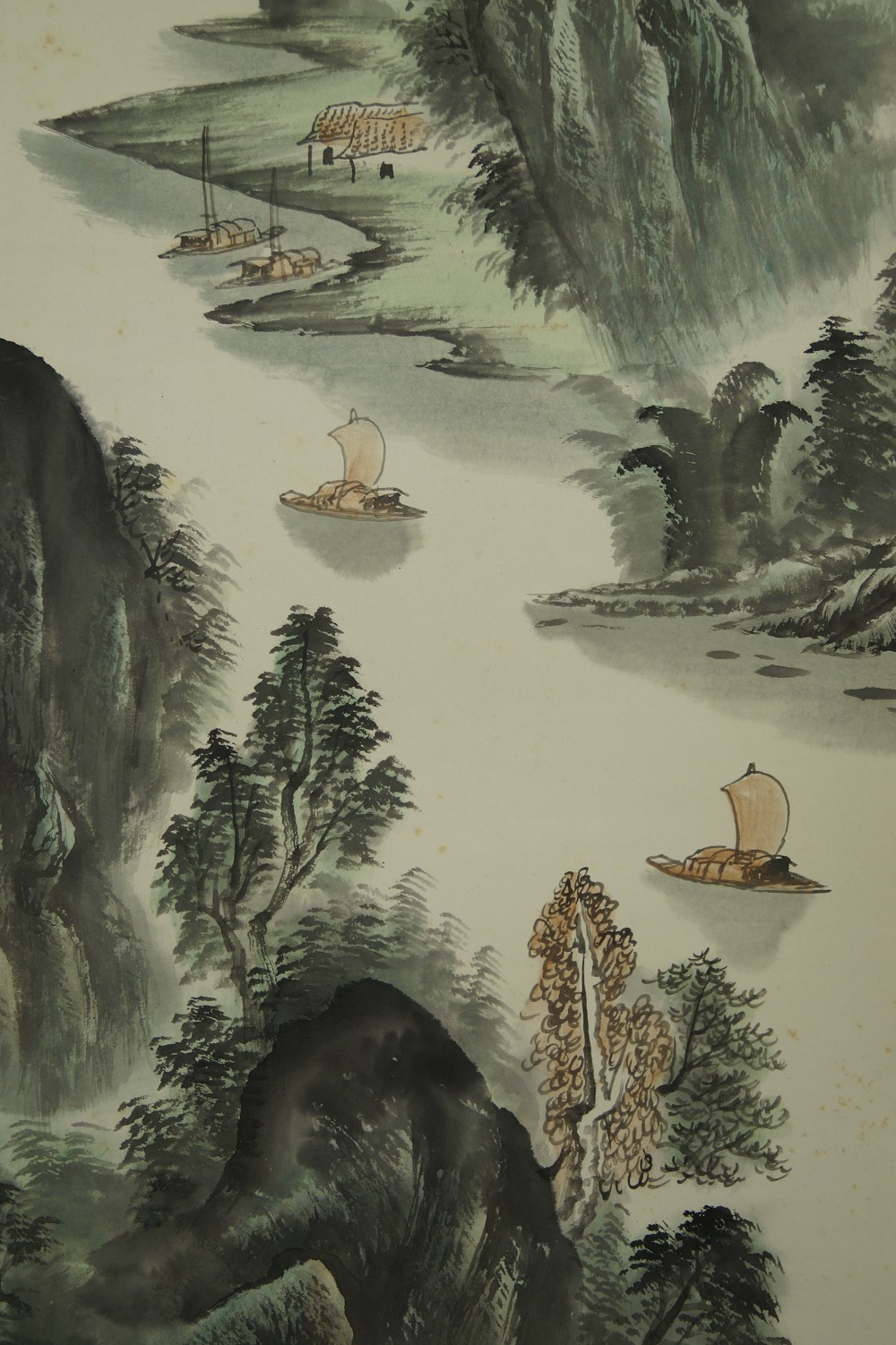 Landschaft Rollbild Fluss Motiv Nahaufnahme 2