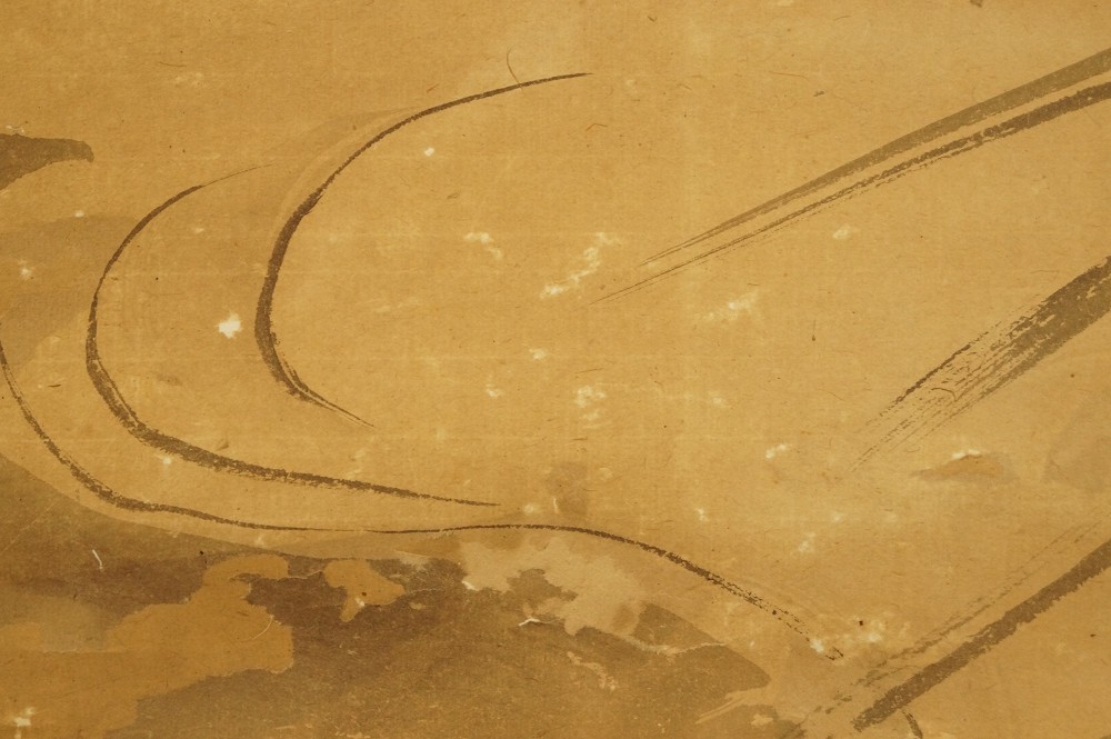 Wild goose in moonlight Tanaka Koga water landscape close-up