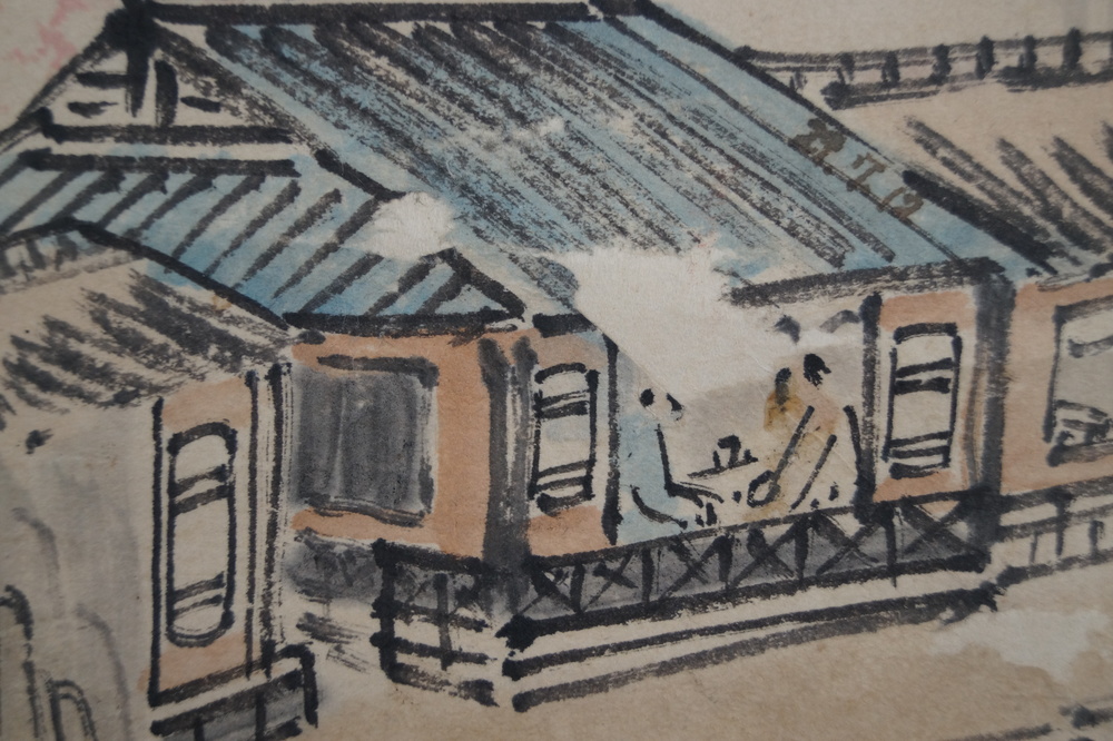 Landschaft Figuren-Motiv Nahaufnahme