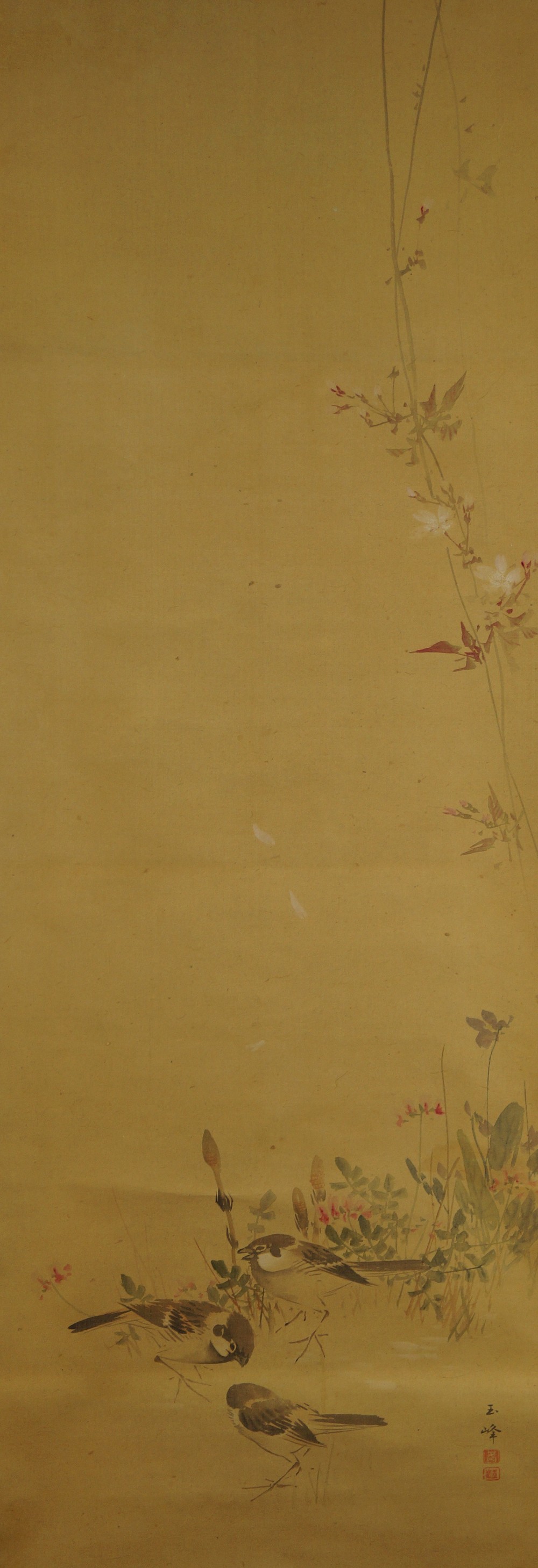 Three Sparrows Full Motif Without Mounting