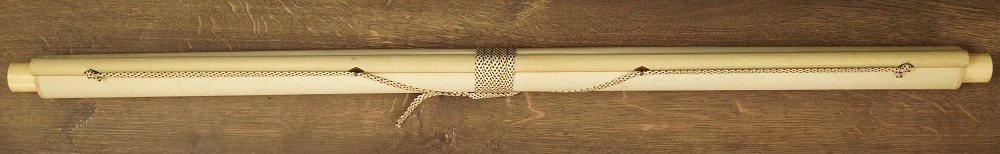 Calligraphy The Four Virtues of Chado Kakemono Rolled Up