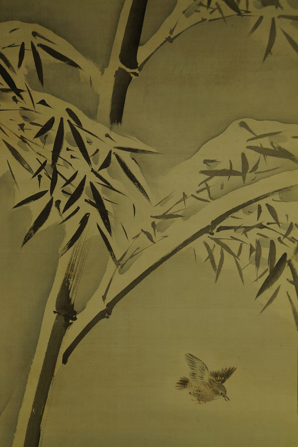 Bamboo in snow by Nakajima Ariaki bamboo motif close-up 1