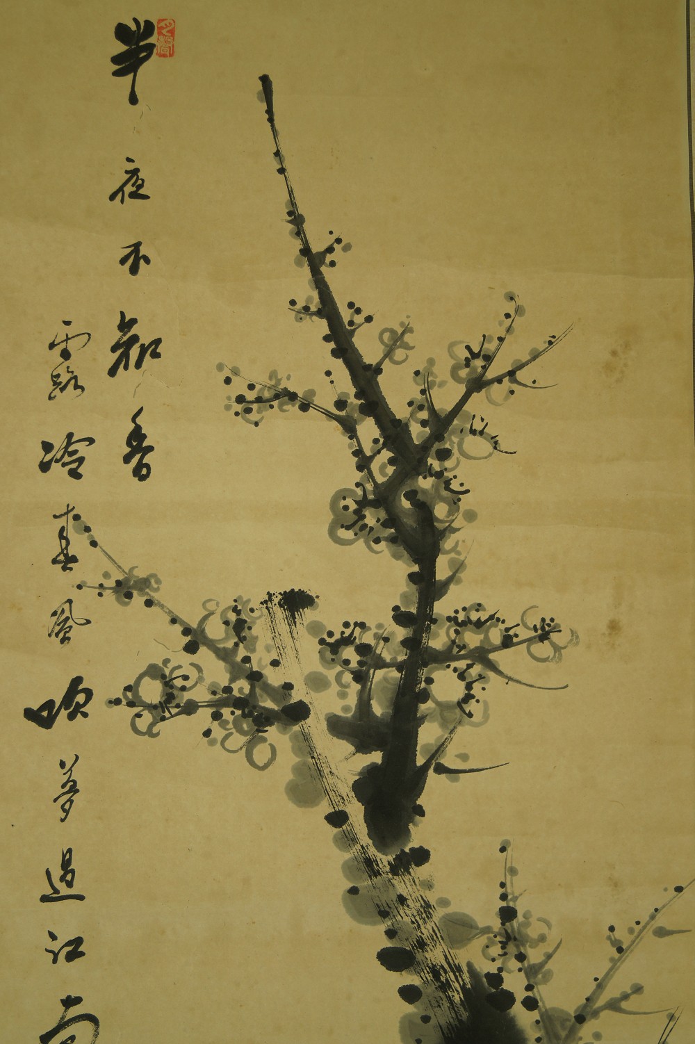 Plum Tree Motif Close-Up