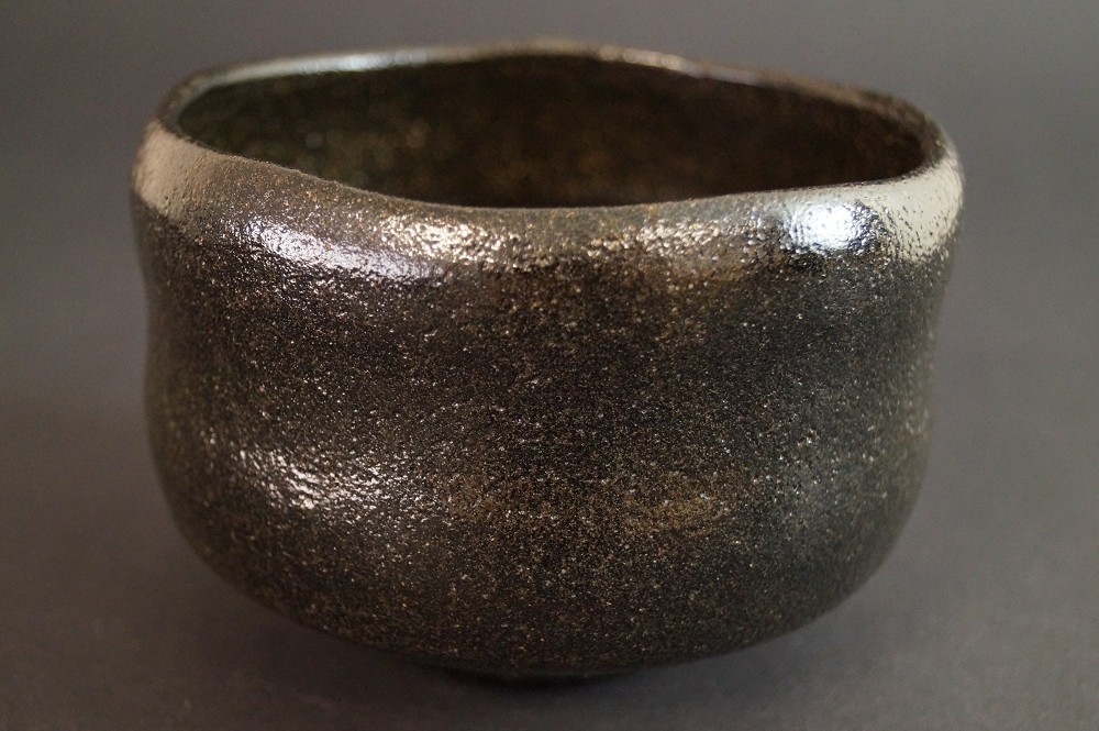 Chawan made of Raku ware by Keizan Ono Side View 3