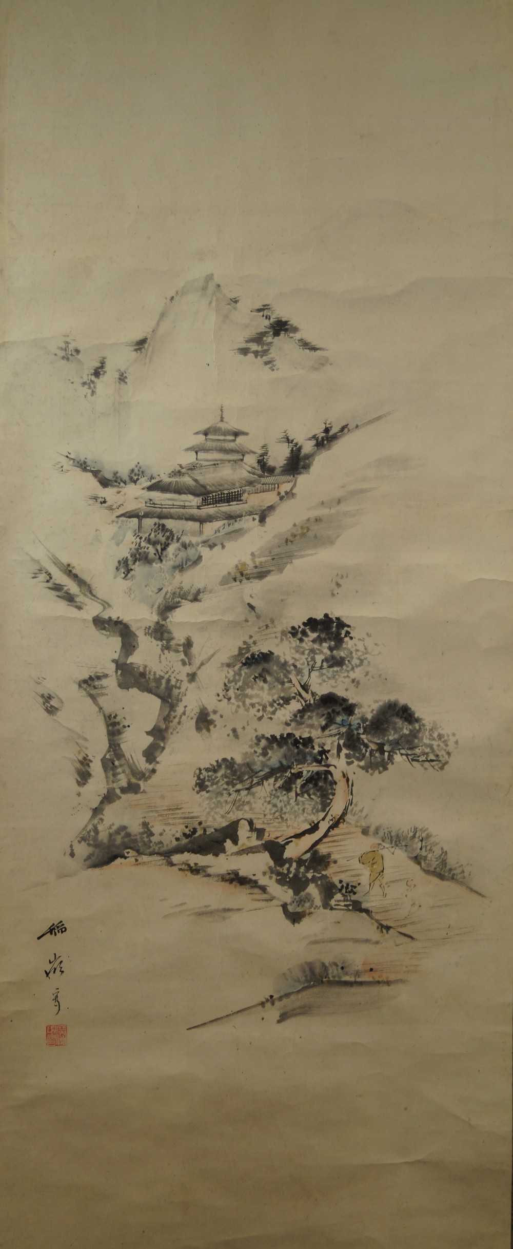 Landschaft von Hijikata Torej Rollbild 1 Gesamtmotiv