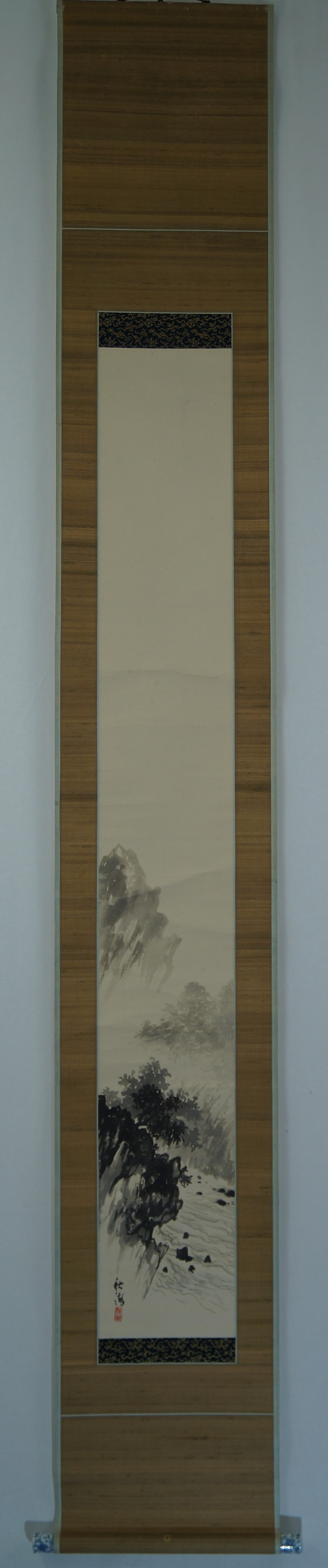 Kakemono Landschaft Gesamtansicht Rollbild