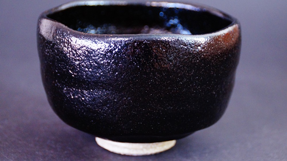 Chawan Made of Raku Ware by Yoko Meido Side View 1
