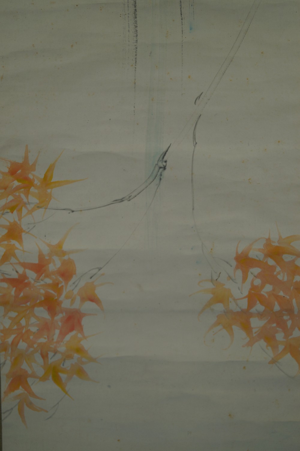 Kakemono Wasserfall Ahorn Motiv Nahaufnahme