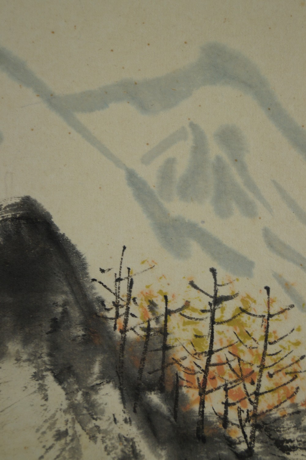 Landschaft Rollbild Rollendetail 1