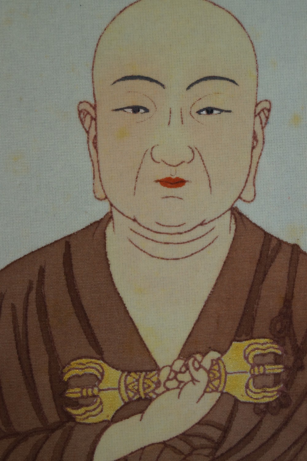 88 Temples Saigoku face detail close-up