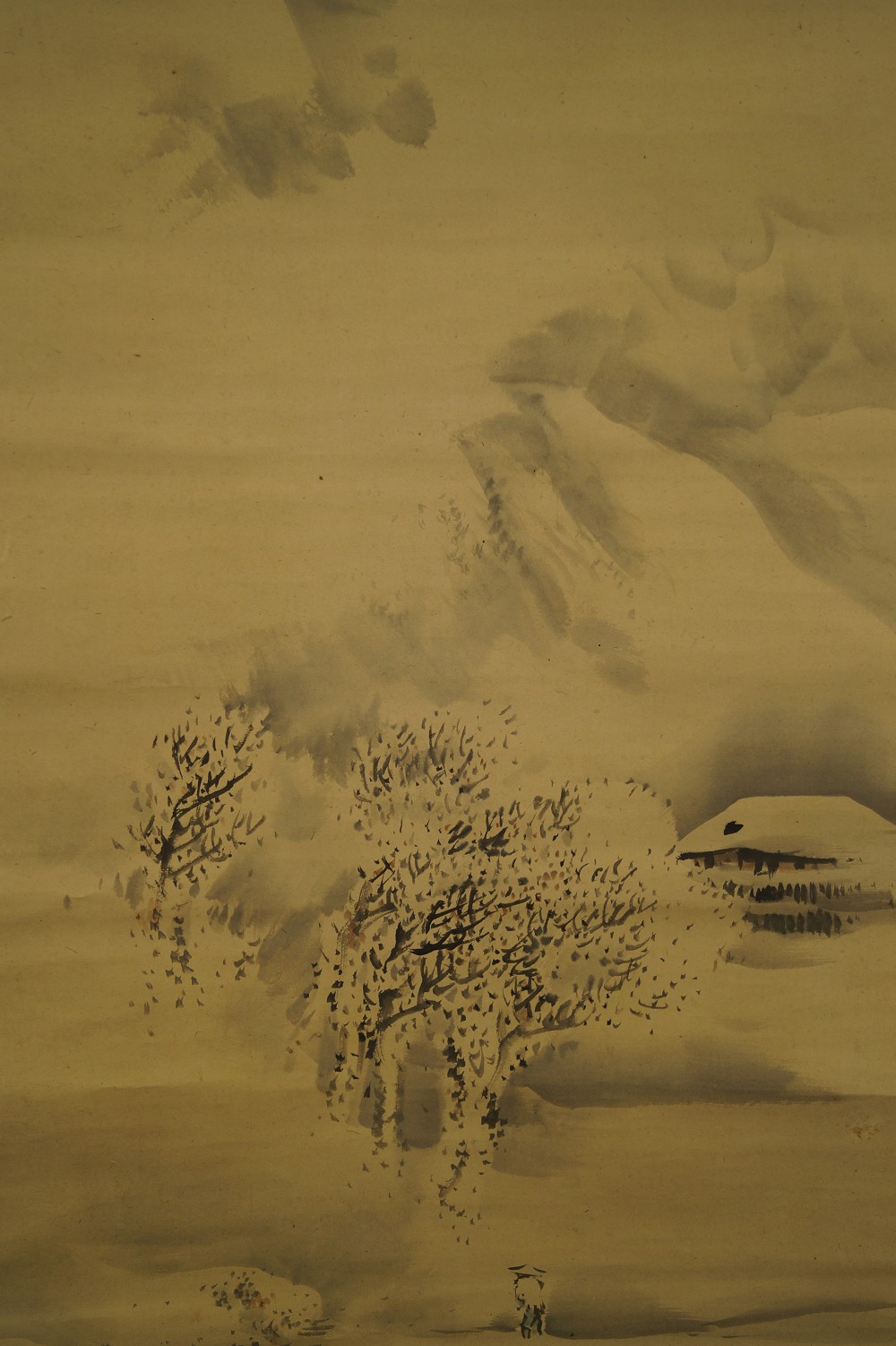 Landschaft Rollbild von Bunrin Shiokawa Baum-Motiv Nahaufnahme 1