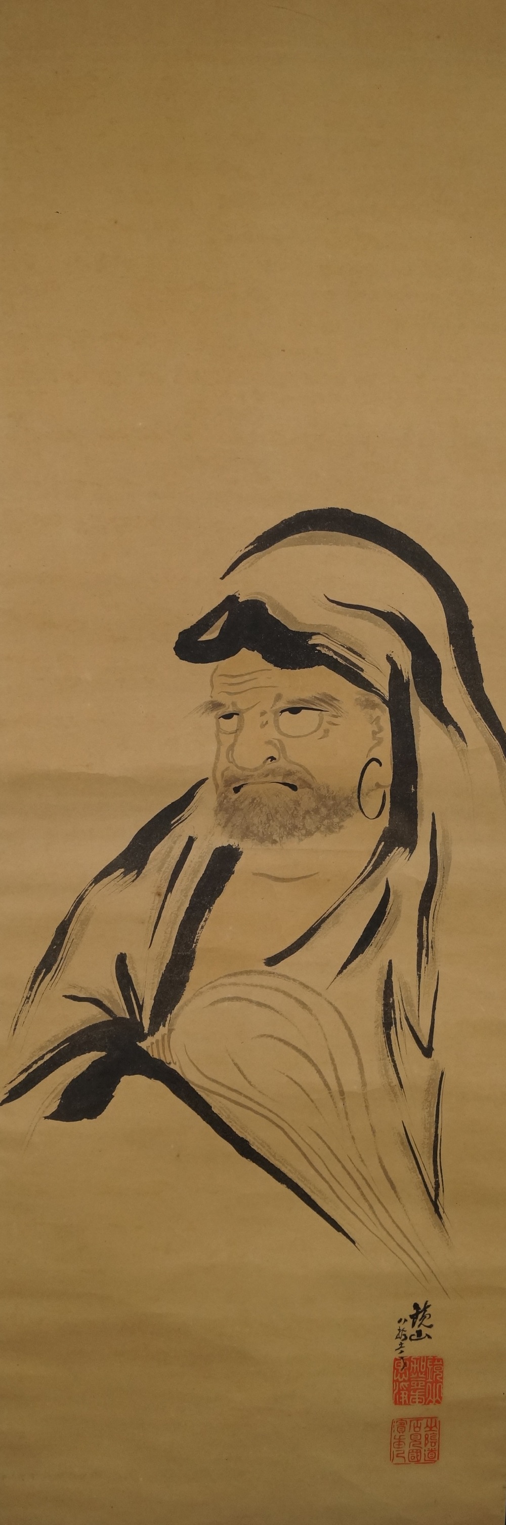 Bodhidharma Overall Motif Without Mounting