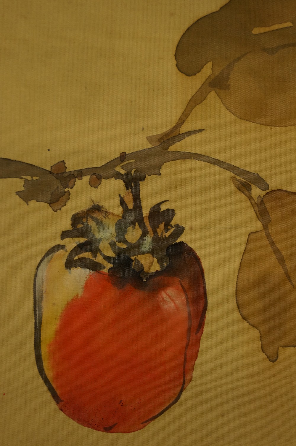 Crow on Persimmon Branch by Ito Yanagiso Persimmon Motif Close-Up 3