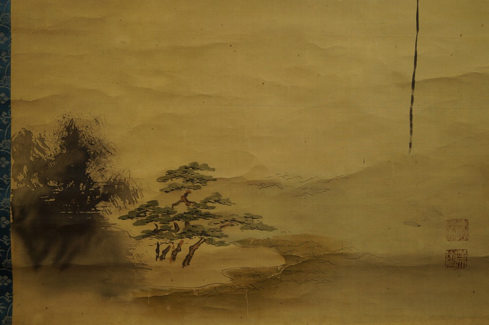Hawk Hunting Landscape Motif Close-Up 1