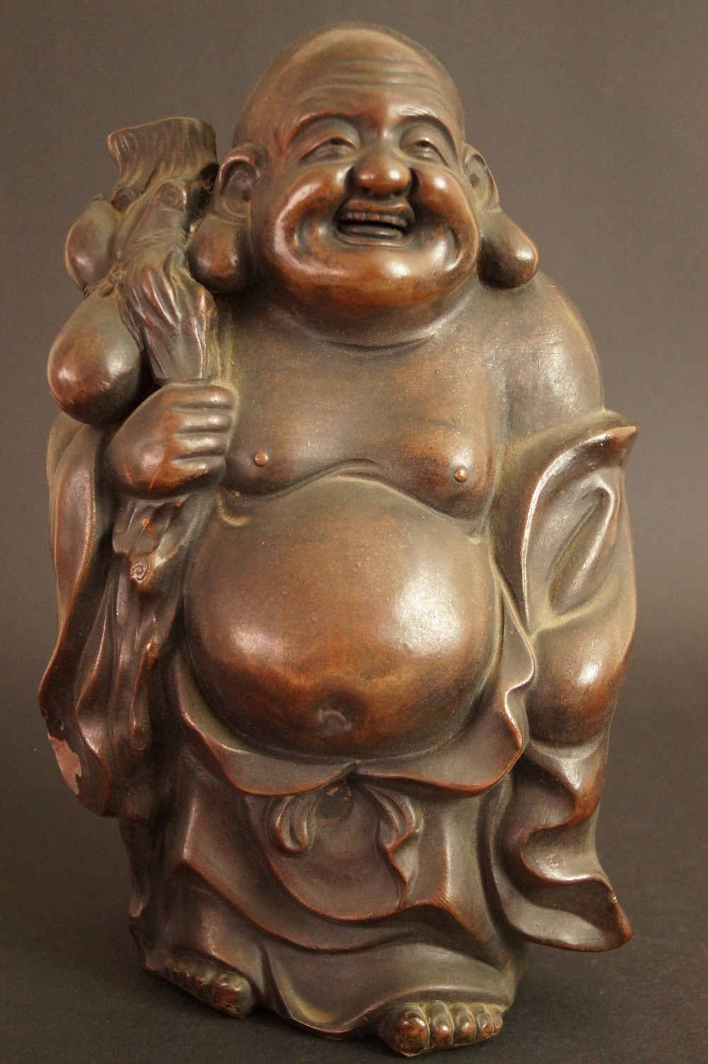 Hotei Bizen-Figur Frontalansicht