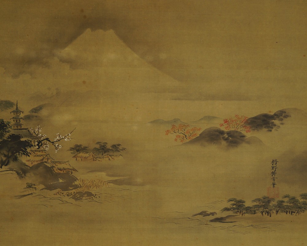 Fuji-san von Kano Ryusetsu Gesamtmotiv ohne Rahmung