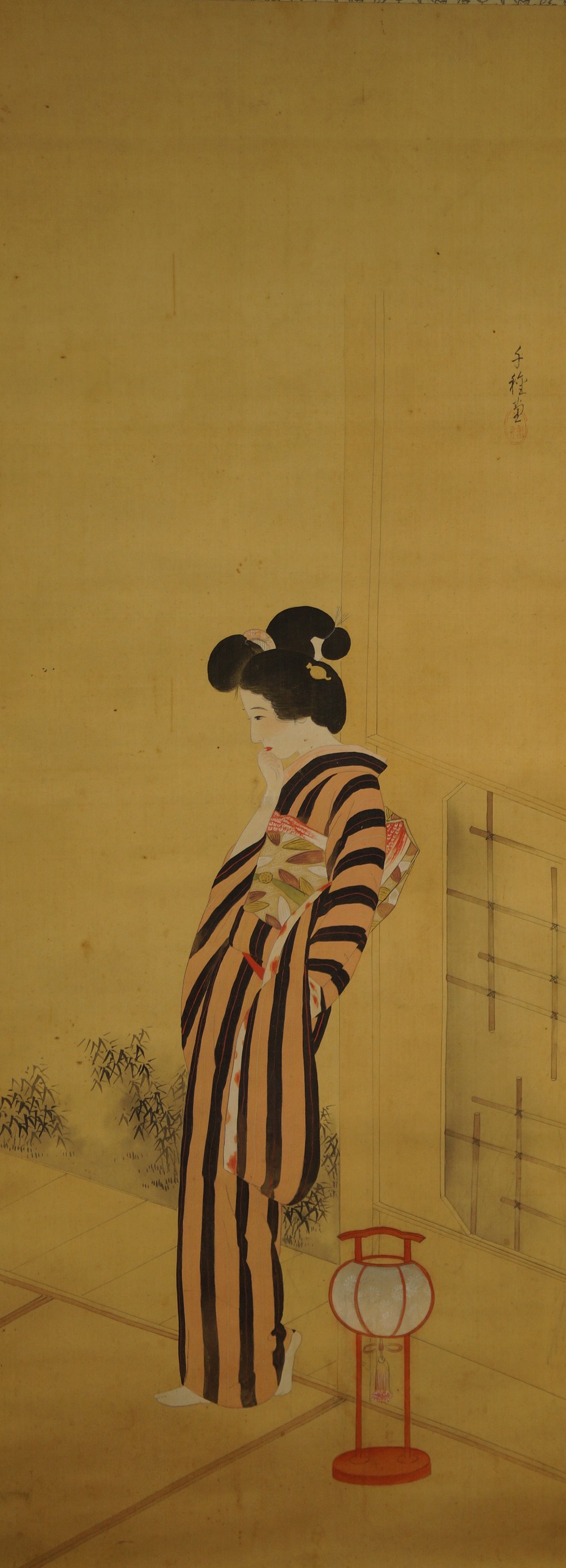 Beauty in Kimono by Chigusa Kitani Full Motif Without Mounting