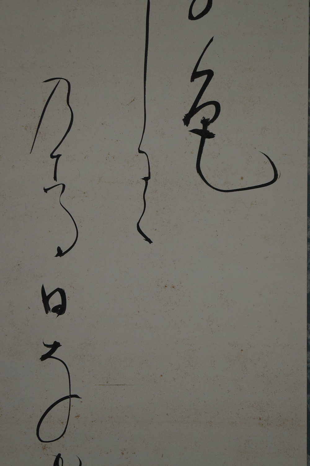 Hanging Scroll Flower Calligraphy Close-Up 2