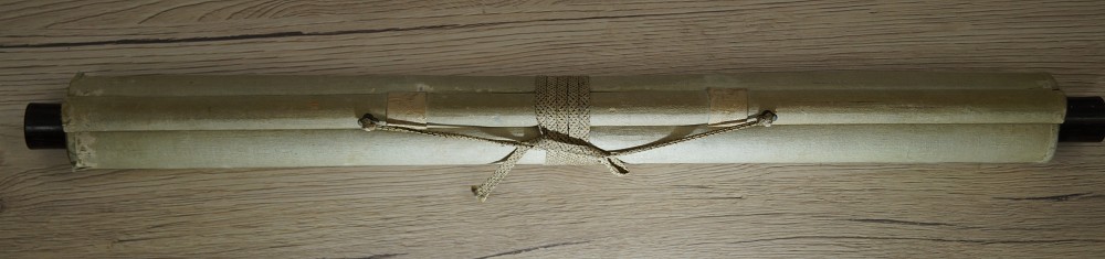 Hotei hanging scroll kakemono rolled up