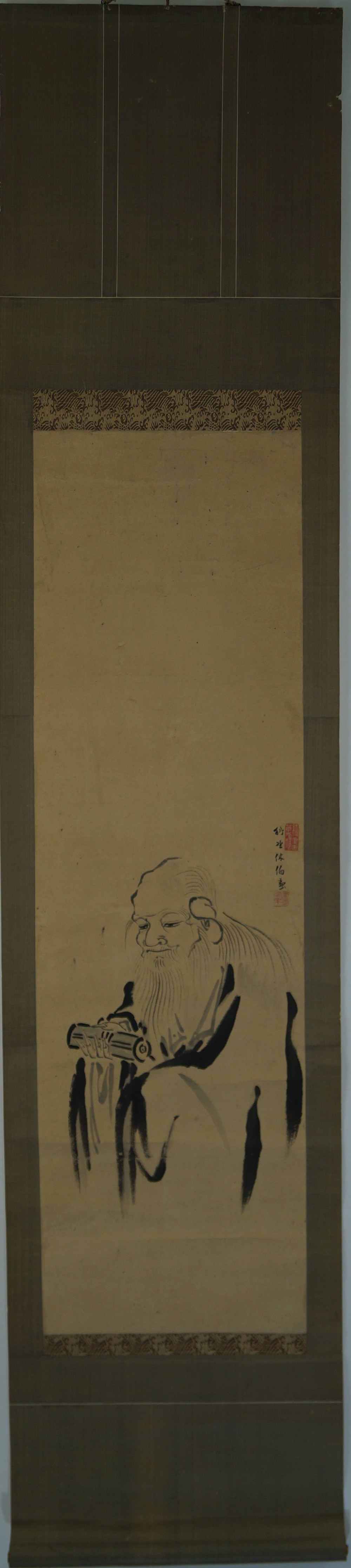 Kakemono philosopher full view of hanging scroll