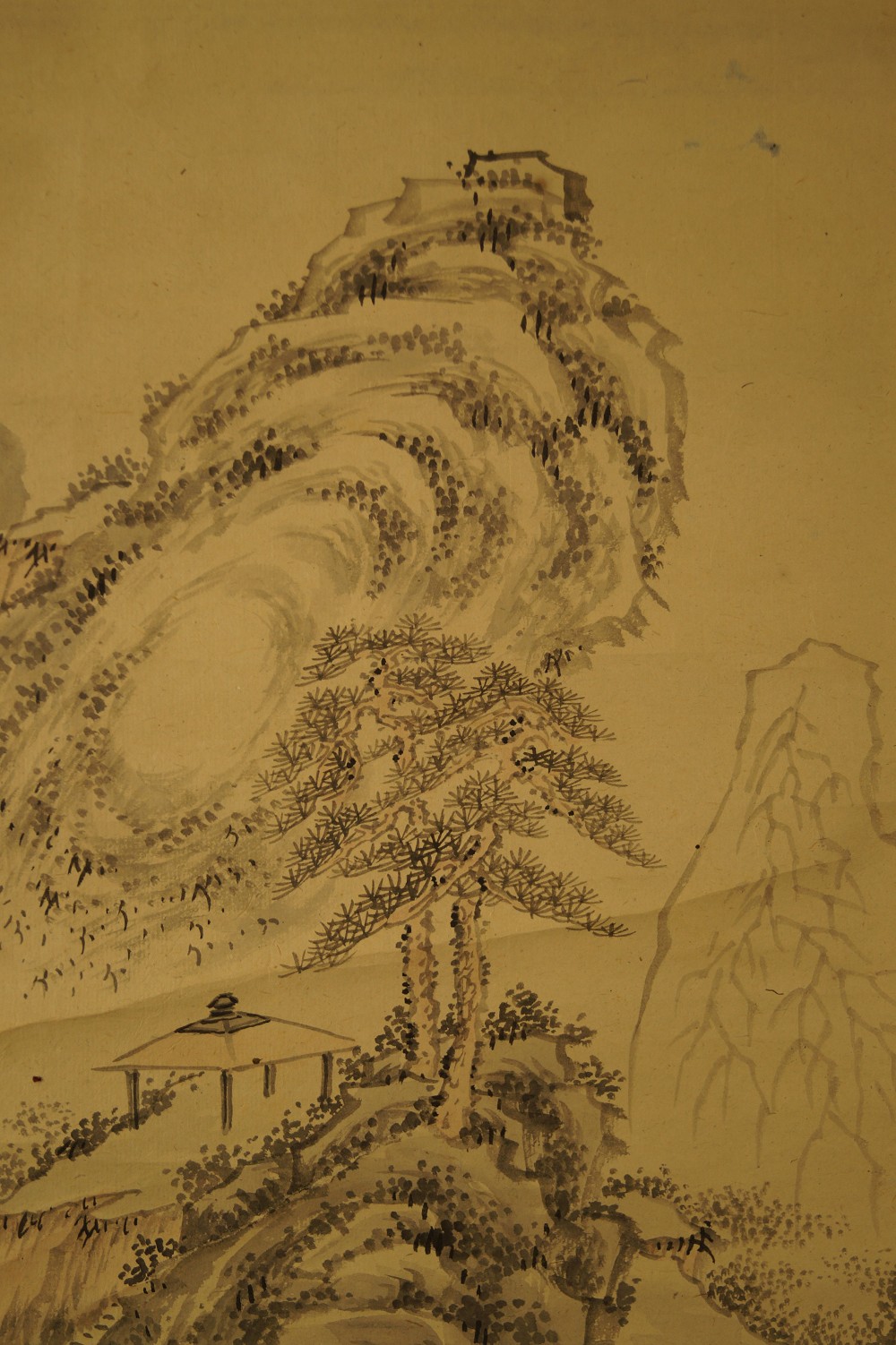 Landschafts Kakemono Berg Motiv Nahaufnahme 1