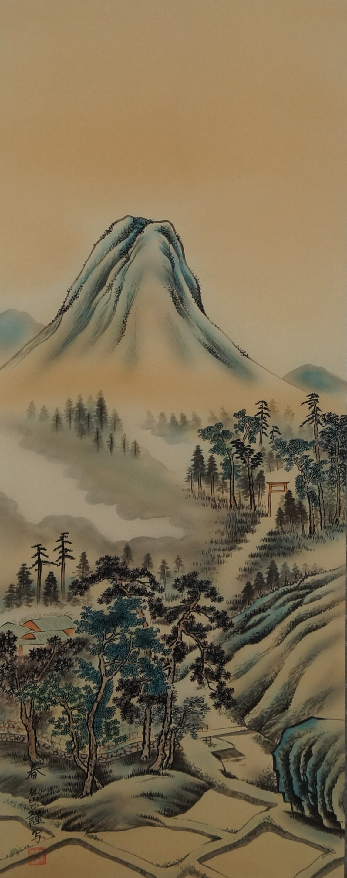 Landschaft Kakejiku Gesamtmotiv ohne Rahmung