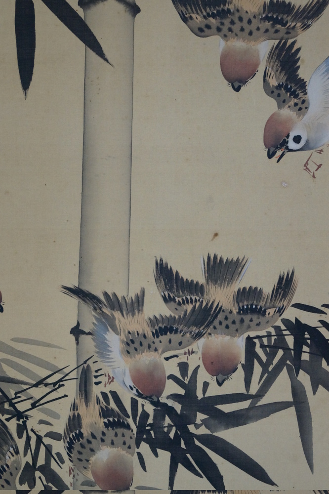 Many Sparrows and the Bamboo Sparrows Close-Up 2