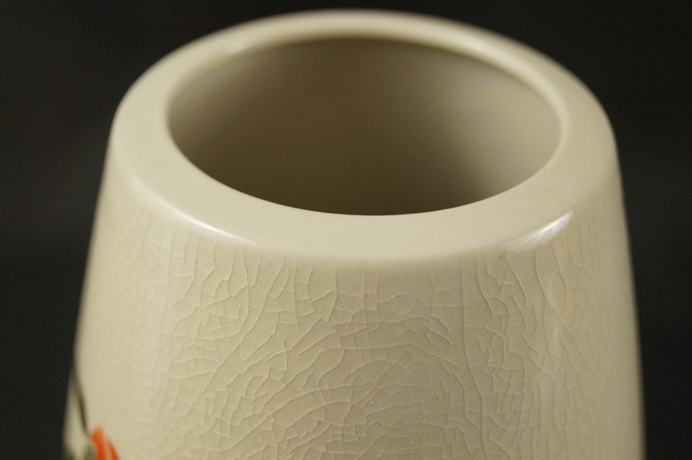 Peony vase interior view close-up
