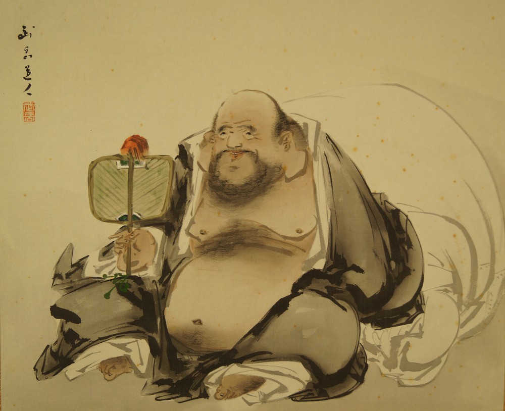 Kakemono Hotei Full Motif Without Mounting