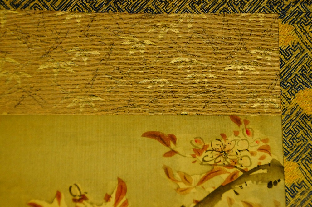 Nocturnal Thief Hanging Scroll Mounting Detail