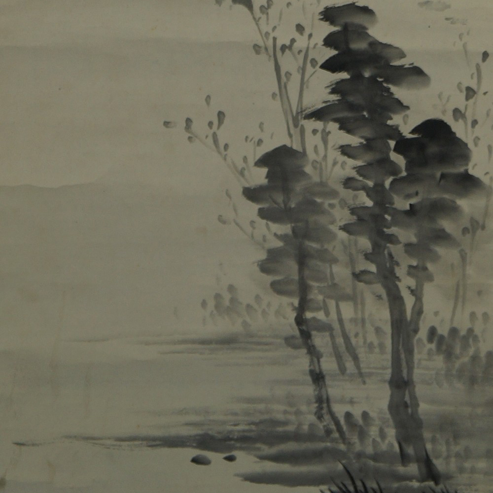 Kakemono Landschaft Motiv Nahaufnahme Vorschau