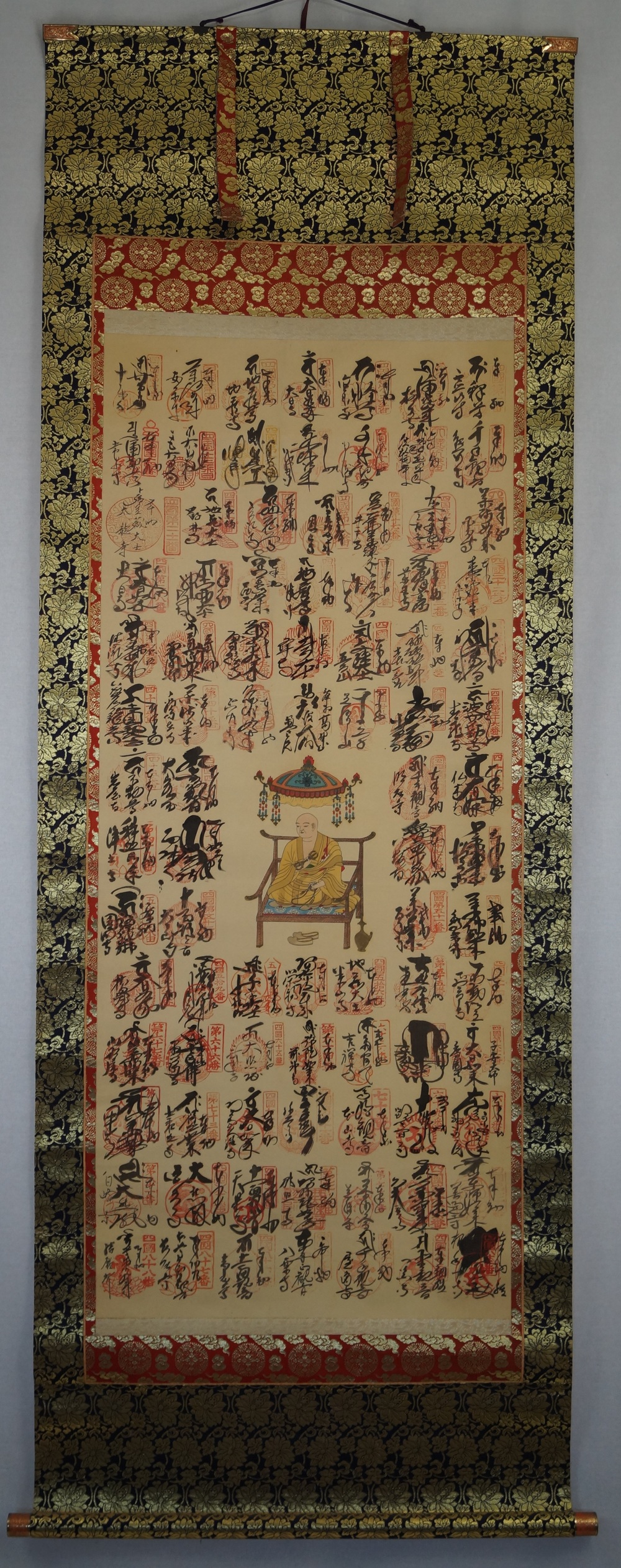 88 Temples Full View Hanging Scroll