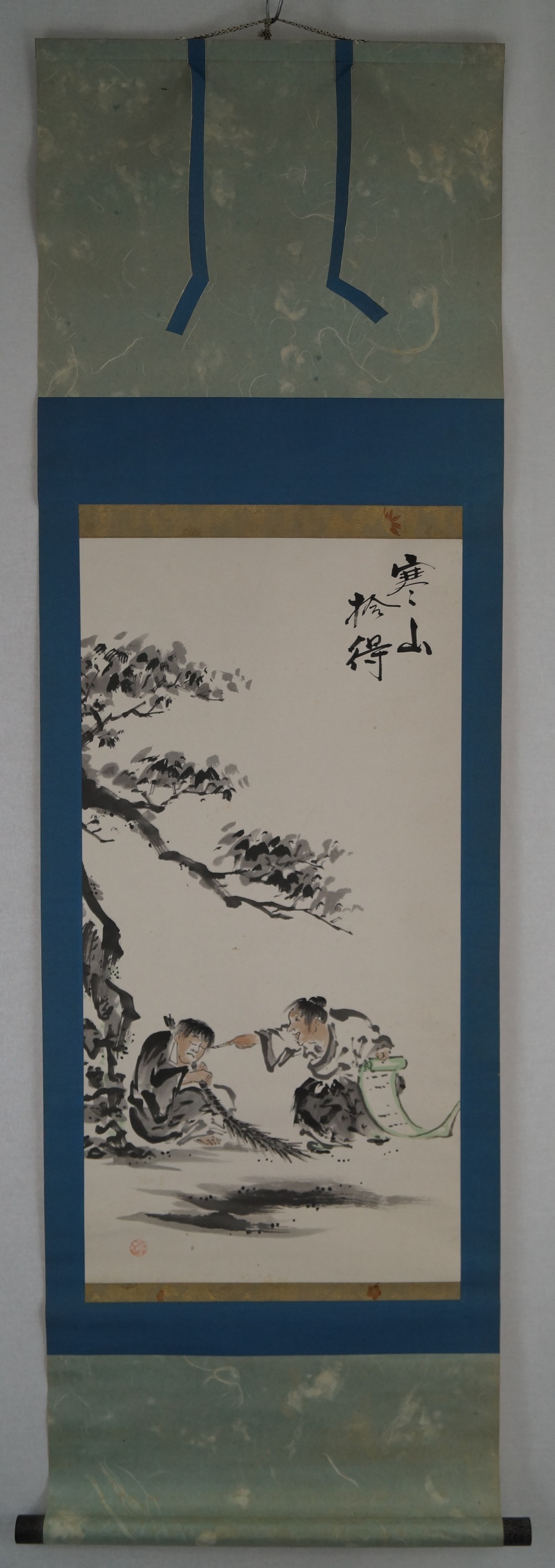 Nap Under a Tree Hanging Scroll Full View Hanging Scroll