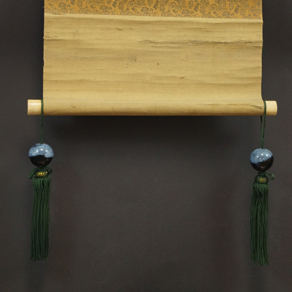  Fuchin - traditionelle Schmuckgewichte für Kakemono Kiyomizu Keramik glänzend 