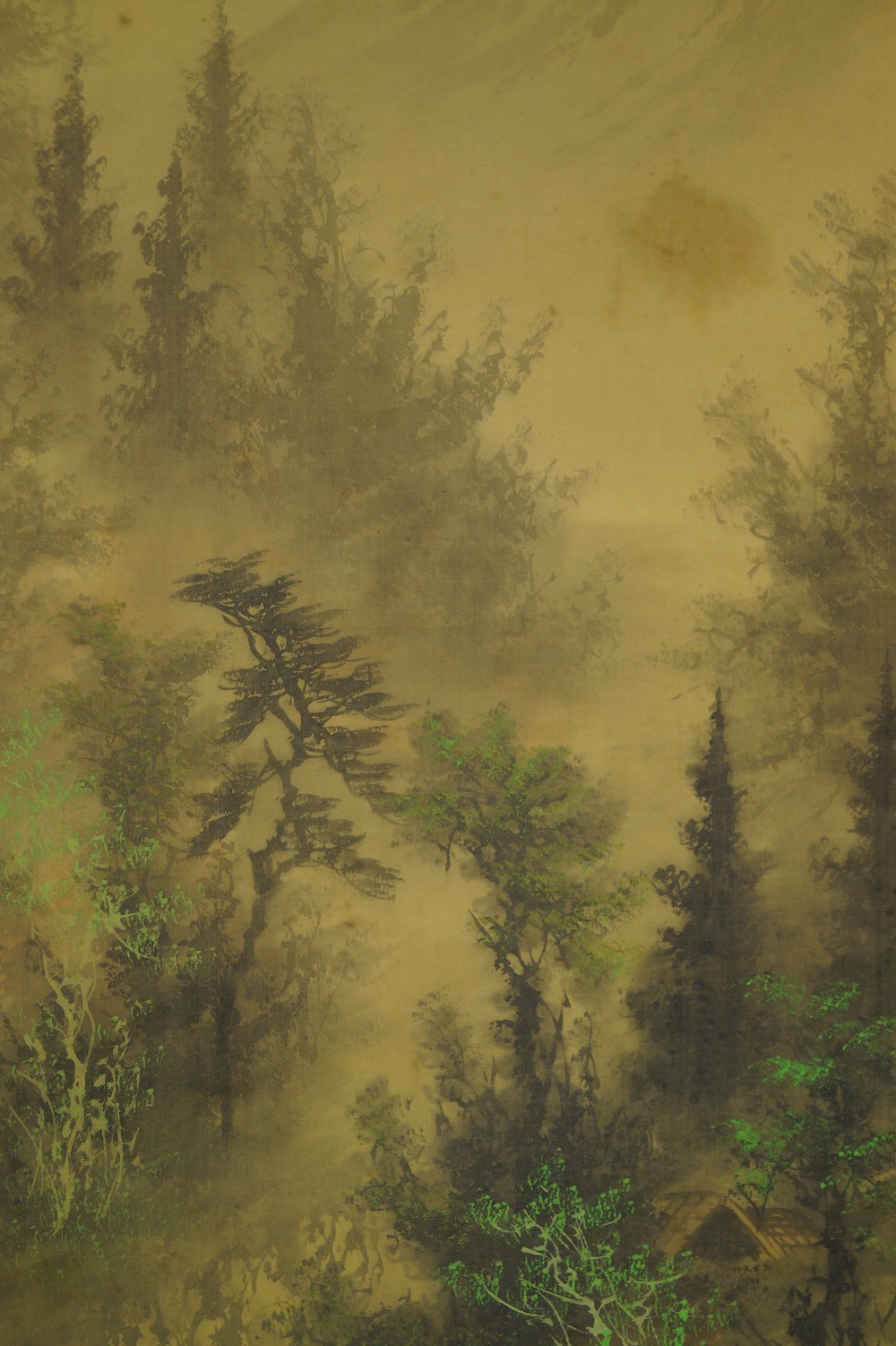Landschaft Rollbild Baum-Motiv Nahaufnahme 1